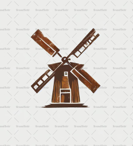 Rustikale Windmühle